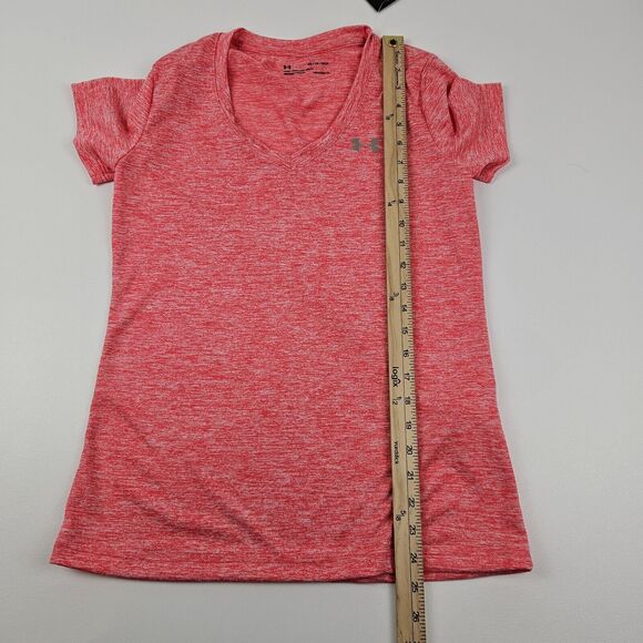 Under Armour UA Tech HeatGear Twist V-Neck Women's XS Short Sleeve Loose Fit New - Picture 8 of 9